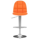 Vidaxl tabouret de bar orange similicuir Vidaxl tabouret de bar orange similicuir
