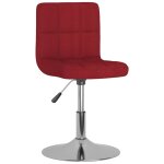 Vidaxl tabouret de bar pivotant rouge bordeaux tissu Vidaxl tabouret de bar pivotant rouge bordeaux tissu
