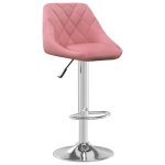 Vidaxl tabouret de bar rose velours Vidaxl tabouret de bar rose velours
