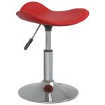 Vidaxl tabouret de bar rouge bordeaux acier chrom et cuir artificiel