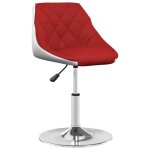 Vidaxl tabouret de bar rouge bordeaux et blanc similicuir Vidaxl tabouret de bar rouge bordeaux et blanc similicuir