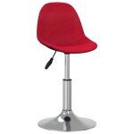 Vidaxl tabouret de bar rouge bordeaux tissu