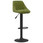 Vidaxl tabouret de bar vert clair velours Vidaxl tabouret de bar vert clair velours