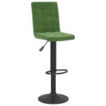 Vidaxl tabouret de bar vert fonc velours