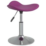 Vidaxl tabouret de bar violet acier chrom et cuir artificiel