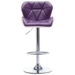 Vidaxl tabouret de bar violet similicuir