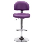 Vidaxl tabouret de bar violet similicuir