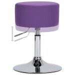 Vidaxl tabouret de bar violet similicuir