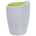 Vidaxl tabouret blanc et vert similicuir