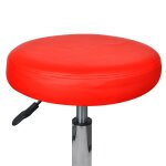 Vidaxl tabouret de bureau rouge