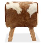 Vidaxl tabouret cuir vritable de chvre 40 x 30 x 45 cm