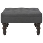 Vidaxl tabouret gris fonc 60x60x36 cm polyester