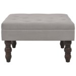 Vidaxl tabouret gris fonc 60x60x36 cm velours