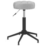Vidaxl tabouret de massage pivotant gris velours