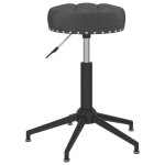 Vidaxl tabouret de massage pivotant noir velours
