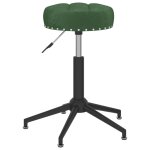 Vidaxl tabouret de massage pivotant vert fonc velours