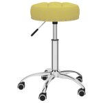 Vidaxl tabouret de massage pivotant vert tissu