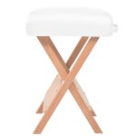Vidaxl tabouret de massage pliant avec sige 12 cm d'paisseur blanc