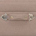 Vidaxl tabourets de rangement 3 pcs marron tissu