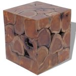 Vidaxl tabourets / table basse teck massif