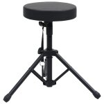 Vidaxl tabouret � tambour r�glable noir rond