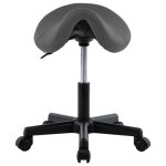 Vidaxl tabouret de travail gris similicuir