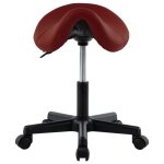 Vidaxl tabouret de travail rouge bordeaux similicuir