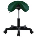 Vidaxl tabouret de travail vert similicuir
