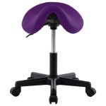 Vidaxl tabouret de travail violet similicuir
