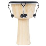 Vidaxl tambour djemb avec tension de tige 25 cm cuir de chvre