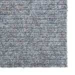 Vidaxl tapis 100x500 cm bleu et gris