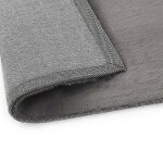 Vidaxl tapis 140x200 cm fausse fourrure de lapin gris foncé Vidaxl tapis 140x200 cm fausse fourrure de lapin gris foncé
