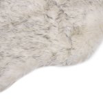 Vidaxl tapis 60 x 90 cm peau de mouton synthtique mlange de gris