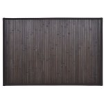 Vidaxl tapis de bain en bambou 60 x 90 cm marron foncé Vidaxl tapis de bain en bambou 60 x 90 cm marron foncé