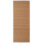 Vidaxl tapis en bambou brun  latte rectangulaire 80 x 300 cm