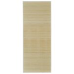 Vidaxl tapis en bambou naturel  latte rectangulaire 80 x 300 cm