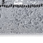 Vidaxl tapis bcf gris avec motif de blocs 100x200 cm Vidaxl tapis bcf gris avec motif de blocs 100x200 cm