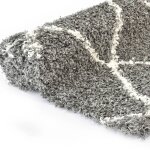 Vidaxl tapis berbre pp gris et beige 120x170 cm