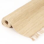Vidaxl tapis chindi coton tissé à la main 120 x 170 cm crème Vidaxl tapis chindi coton tissé à la main 120 x 170 cm crème