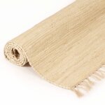 Vidaxl tapis chindi coton tissé à la main 160 x 230 cm crème Vidaxl tapis chindi coton tissé à la main 160 x 230 cm crème