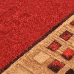 Vidaxl tapis de couloir support de gel rouge 67x200 cm