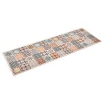 Vidaxl tapis de cuisine lavable couleur mosaque 45x150 cm