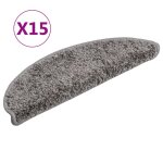 Vidaxl tapis d'escalier 15 pcs gris 56 x 20 cm Vidaxl tapis d'escalier 15 pcs gris 56 x 20 cm