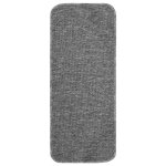 Vidaxl tapis d'escalier antidrapants 15 pcs 60x25 cm gris