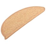 Vidaxl tapis d'escalier autocollants 15 pcs 56x20 cm orange