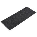 Vidaxl tapis d'escalier autocollants rectangulaire 15 pcs 60x25cm noir