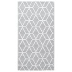 Vidaxl tapis d'extrieur gris 120x180 cm pp