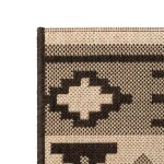 Vidaxl tapis extrieur / intrieur aspect sisal 80x150cm design ethnique