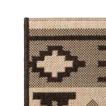 Vidaxl tapis extérieur / intérieur style sisal 140x200cm design ethnique Vidaxl tapis extérieur / intérieur style sisal 140x200cm design ethnique