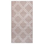 Vidaxl tapis d'extrieur marron 80x150 cm pp